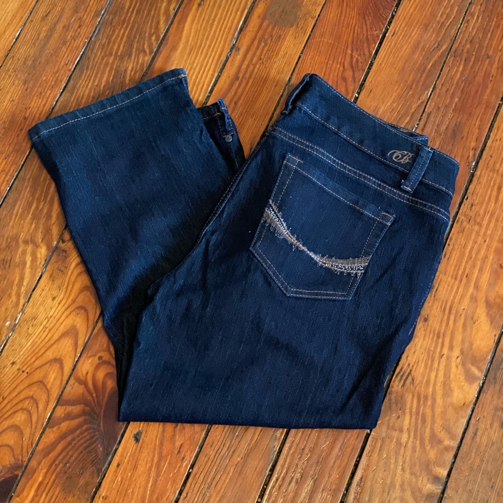 Code Bleu Denim Capris Dark Wash Size 29